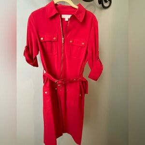 Michael Kors Utility Shirt Dress, Size Small
